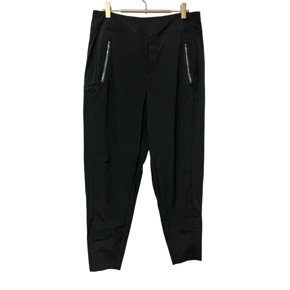 Athleta Womens Trekkie North Jogger Pants Size 10 Black Gym Athleisure Travel - Picture 1 of 7
